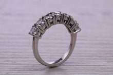 Load image into Gallery viewer, Traditional Diamond Eterniry ring, 7 top grade Moissanite Diamonds, 1.75 carat weight, choice of Platinum or 18ct Yellow Gold