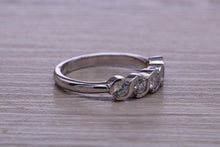 Load image into Gallery viewer, One carat Moissanite Diamond set Platinum Eternity Ring