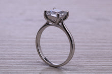 Load image into Gallery viewer, One carat Princess cut Moissanite Diamond Solitaire