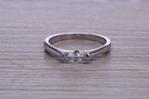 Marquise cut One carat Moissanite Diamond set Platinum Solitaire