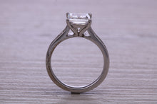 Load image into Gallery viewer, One carat Moissnaite Diamond and Natural Diamond set Ring