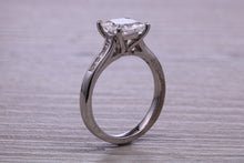 Load image into Gallery viewer, One carat Moissnaite Diamond and Natural Diamond set Ring