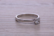 Load image into Gallery viewer, Beautiful Diamond Solitaire, Certified Diamond, Choice of Diamond Sizes and Precious Metal