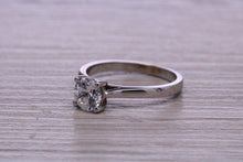 Load image into Gallery viewer, One Carat Certified Diamond set Platinum Solitaire