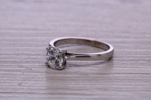 One Carat Certified Diamond set Platinum Solitaire