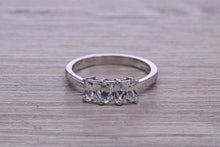 Load image into Gallery viewer, 1.25ct Emerald cut Moissanite Diamond set Platinum Ring