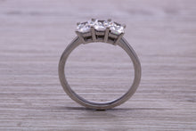 Load image into Gallery viewer, 1.25ct Emerald cut Moissanite Diamond set Platinum Ring