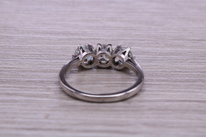 Three Quarter carat Trilogy Diamond set Platinum Ring