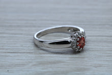 Load image into Gallery viewer, Petite Ruby and Diamond Cluster Ring