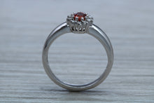 Load image into Gallery viewer, Petite Ruby and Diamond Cluster Ring