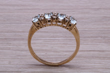 Load image into Gallery viewer, Sky Blue Topaz and Diamond set Yellow Gold Ring