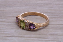 Load image into Gallery viewer, Multi Gemstone set Yellow Gold Ring