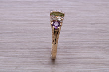 Load image into Gallery viewer, Multi Gemstone set Yellow Gold Ring