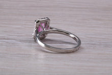 Load image into Gallery viewer, Stunning One carat Pink Sapphire and Diamond Ring