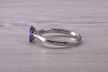 Load image into Gallery viewer, Dainty AAA grade Marquise cut Tanzanite Solitaire