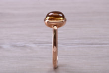 Load image into Gallery viewer, Cabochon cut Citrine set Rose Gold Ring