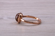 Load image into Gallery viewer, Cabochon cut Citrine set Rose Gold Ring
