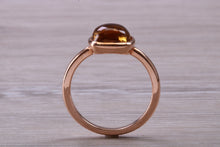 Load image into Gallery viewer, Cabochon cut Citrine set Rose Gold Ring