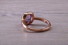 Load image into Gallery viewer, Cabochon cut Amethyst set Rose Gold Ring