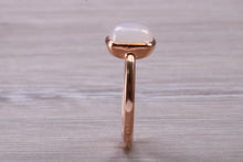 Load image into Gallery viewer, Cabochon cut Moonstone set Rose Gold Ring