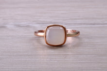 Load image into Gallery viewer, Cabochon cut Moonstone set Rose Gold Ring