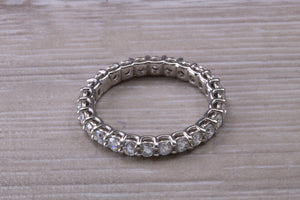 Stunning One carat Full Circle set Platinum Diamond Band