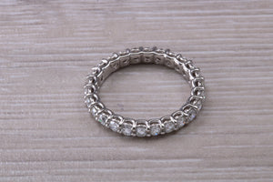 Stunning One carat Full Circle set Platinum Diamond Band