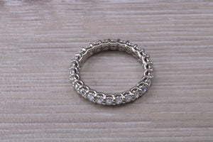 Stunning One carat Full Circle set Platinum Diamond Band