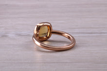 Load image into Gallery viewer, Cabochon cut Citrine set Rose Gold Ring