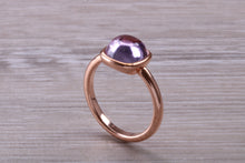 Load image into Gallery viewer, Cabochon cut Amethyst set Rose Gold Ring