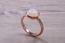 Load image into Gallery viewer, Cabochon cut Moonstone set Rose Gold Ring