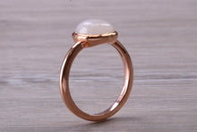 Load image into Gallery viewer, Cabochon cut Moonstone set Rose Gold Ring