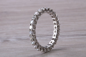 Stunning One carat Full Circle set Platinum Diamond Band