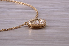 Load image into Gallery viewer, Beautiful and Elegant yet simple Diamond set Necklace in 18ct Yellow Gold