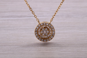 Beautiful and Elegant yet simple Diamond set Necklace in 18ct Yellow Gold