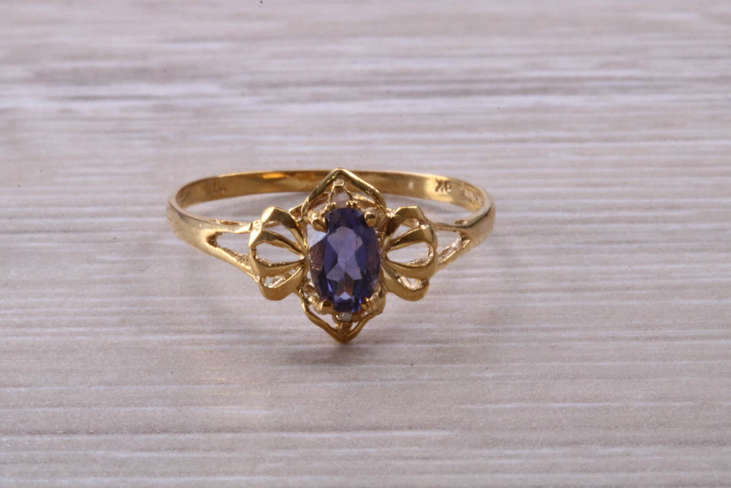 Dainty Blue Sapphire Ring