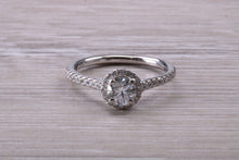 Load image into Gallery viewer, Natural Diamond set Engagement Ring with Matching Wedding Band
