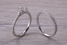 Load image into Gallery viewer, Natural Diamond set Engagement Ring with Matching Wedding Band