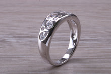 Load image into Gallery viewer, Chunky One carat Diamond set Band, Round and Teardrop cut Diamonds