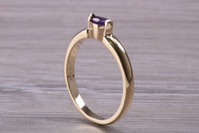 Load image into Gallery viewer, Dainty Marquise cut Amethyst set Yellow Gold Ring