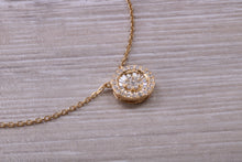 Load image into Gallery viewer, Beautiful and Elegant yet simple Diamond set Necklace in 18ct Yellow Gold