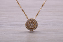 Load image into Gallery viewer, Beautiful and Elegant yet simple Diamond set Necklace in 18ct Yellow Gold