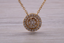 Load image into Gallery viewer, Beautiful and Elegant yet simple Diamond set Necklace in 18ct Yellow Gold