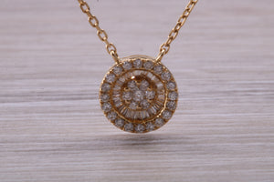 Beautiful and Elegant yet simple Diamond set Necklace in 18ct Yellow Gold