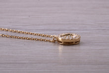 Load image into Gallery viewer, Beautiful and Elegant yet simple Diamond set Necklace in 18ct Yellow Gold