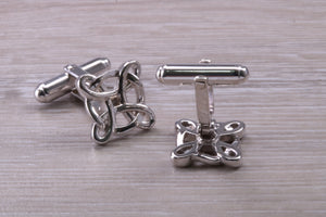 Gentleman's Cufflinks. Patterned square profile, made from solid sterling silver traditional cufflinks with swivel back fittings.