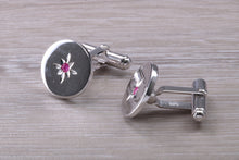 Load image into Gallery viewer, Ruby set Gentleman&#39;s Cufflinks