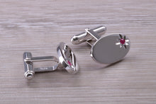 Load image into Gallery viewer, Ruby set Gentleman&#39;s Cufflinks