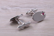 Load image into Gallery viewer, Ruby set Gentleman&#39;s Cufflinks