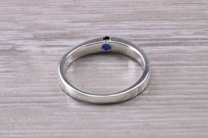Natural Blue Sapphire Petite Ring